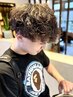 【浜限定クーポン】メンズカット+シャドウパーマ+眉カット￥9900