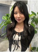 くびれヘア 韓国風ヘア 髪質改善 黒髪 レイヤーカット 20代