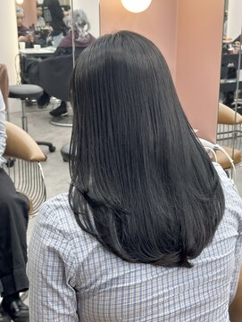 ロンドリゼル 札幌(Lond RiseL) ◯ オリーブグレー/韓国/レイヤーカット/髪質改善/縮毛矯正/札幌