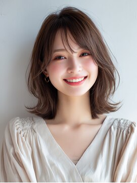 ロッソ ヘアアンドスパ 谷塚店(Rosso Hair&SPA) 前髪顔まわりカット/外ハネボブ/丸みボブ/ショートボブ