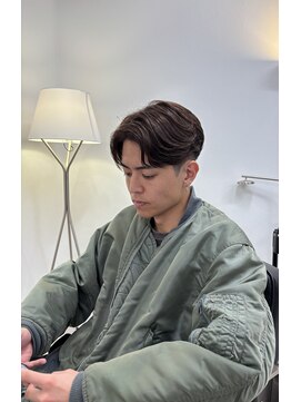 曲がる縮毛矯正×センターパート