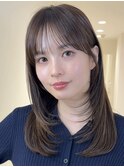 フェイスレイヤー/顔周りレイヤー/ショコラブラウン