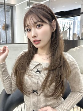 ロンドシエル 横浜(Lond ciel) オリーブグレー/レイヤーカット/黒髪/マロンベージュ/横浜