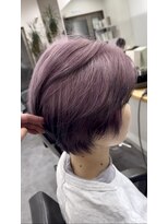エルエスヘアー(LS HAIR)&nbsp;ラベンダー×ルーツカラー×くびれショート