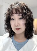 髪質改善パーマ透明感カラーダブルカラーブリーチボブ