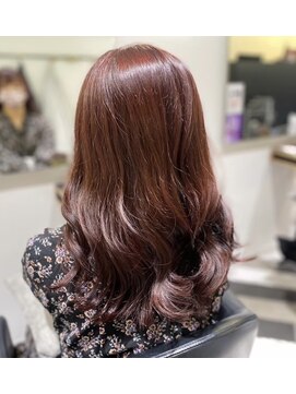 ルルディ バイ アフロディーテ銀座(luludi by APHRODITE) ピンクベージュ/アンブレラカラー/クールショート/前髪/銀座