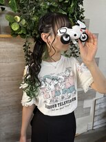ロカット サロン(Roquat Salon)&nbsp;立川◇推し活ライブにサイドポニーヘアアレンジ/浴衣ヘアセット