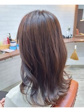 ヘアーサロン カヴィエ(hair salon covie) セミロング　セミロングレイヤー　ブラウンカラー