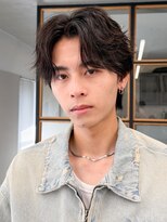 ソアメンズ 渋谷(soar men's) 20代30代◎フェザーパーマ×センターパートで清潔感