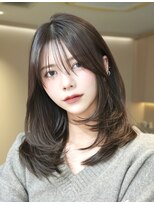 ルル 表参道(lulu.) 結べる長さのミディアムレイヤー/くびれレイヤー