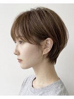 ヘアー ステア(hair stare) 美フォルムショート×ブラウンベージュ