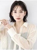 ボブ　ミディアム　レイヤー　外はね　手入れ簡単　結べるボブ