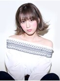  切りっぱなし外はねボブスタイル【LUXBE 江坂駅前店】