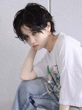 ロアーヘアー オペラオー 折尾店(RAWR hair Opera O) 【RAWR】メンズライク_センターパートパーマスタイル