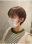 【YOKE】ショートボブ丸みショート透明感カラー