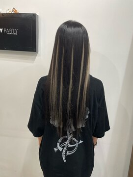 パーティパーティ ヘア(PARTYPARTY hair) ハイライトスタイル/ナチュラルエクステ/プルエクステ/巻髪