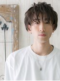 透けバングで優し気◎グレーベージュウェットヘアa戸田公園