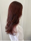 肌馴染み◎コーラルレッド×韓国ロング