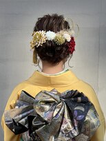 ヘアー アイス ルーチェ(HAIR ICI LUCE) 成人式セットヘアセットアレンジ卒業式セットシニヨン/今枝