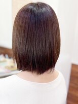 アークスヘアー 20代30代40代大人可愛い髪質改善カラーマロンブラウン肩ライン