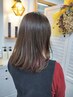 《未来にも綺麗な髪を！ただ染める、を卒業☆》リタッチカラー+素材美ケア