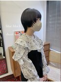 グレージュアッシュグレージュショートカットミニウルフ