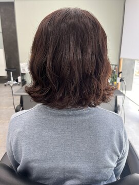 ガルボヘアー 桟橋店(garbo hair) ボブ　ウェーブ　くせ毛　可愛い　ラベンダーカラー