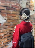 卒業式シニヨンヘア