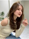 ハイライトバレイヤージュダブルカラーケアブリーチ20代30代