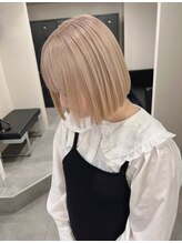 ベレーザ 渋谷神南(Beleza) 15231ミルクティーアッシュミルクティーベージュハイトーンボブ