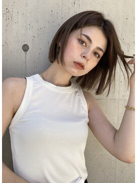 ヴィオットバイサロン(Viot by Salon) ヘイリーボブ 切りっぱなしボブ 肩ラインボブ 縮毛矯正 20代30代