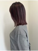 カシスレッド+タッセルボブ
