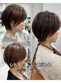 大人ショートボブ丸みショートカットマッシュショート/北千住