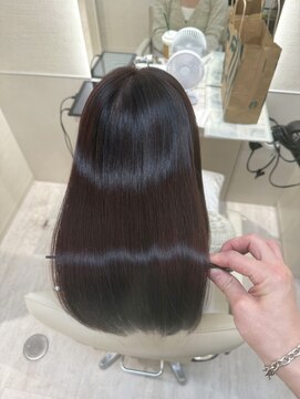 エレノア 四条烏丸店(Eleanor) 【山地】秋色ボルドー×髪質改善で艶アップ