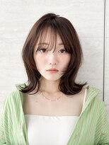 ロンドグロワール 大宮(Lond Gloire)&nbsp;オリーブグレー/韓国風巻き/レイヤーカット/くすみベージュ/大宮