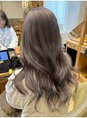 艶感ココアグレーブリーチなしカラーミディアムレイヤーNA142