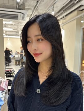 シェノン サントル(CHAINON CENTRE) 梅田/黒髪/クラゲヘアー/オリーブグレー/小顔/ココアベージュ