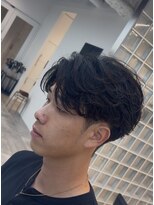 フィフスパーク(fifth PARK) 渋谷men'sメンズパーマフェザーパーマセンターパートfifth毛流れ