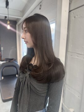 エル バイ ホーム(L by HOME) ワンカール レイヤー ブラウン ベージュ