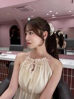 ボタン コロン 表参道 原宿(VOTAN COLON)&nbsp;ハッシュカット/韓国レイヤー/顔まわり/ブラウン/ベージュ/前髪