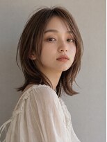 リア トーキョー(Lia TOKYO)&nbsp;【工藤武士】くびれレイヤーと透明感ベージュのミディアムヘア艶