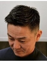 バーバースタイルズ 二子玉川店&nbsp;フェードカット×アップバングメンズショート