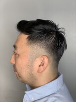 リバレッジ 広尾(Leverage)&nbsp;メンズバーバー理容室フェードサイドパートショート
