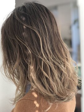 ヘアーラウンジ プレ(Hair Lounge Ple) バレイヤージュ×ベアージュ