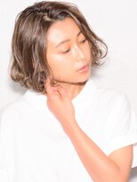 ヴォロンテ(volonte)&nbsp;ミニボブパーマ/ミルクティーベージュ/フェザーボブ/30代