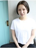 天神【BIRTH】センターパートミニボブ×似合わせカット　2