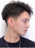 ツーブロック刈り上げ アップバングホッシー