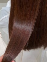 トローノ 栄(TRONO) 髪質改善縮毛矯正　酸性ストレート　レッドブラウン　艶髪