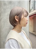 10代20代【髪質改善カラー】ハイトーンミルクティーグレージュ