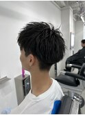 アップバング　メンズカット　名古屋　アイブロウ